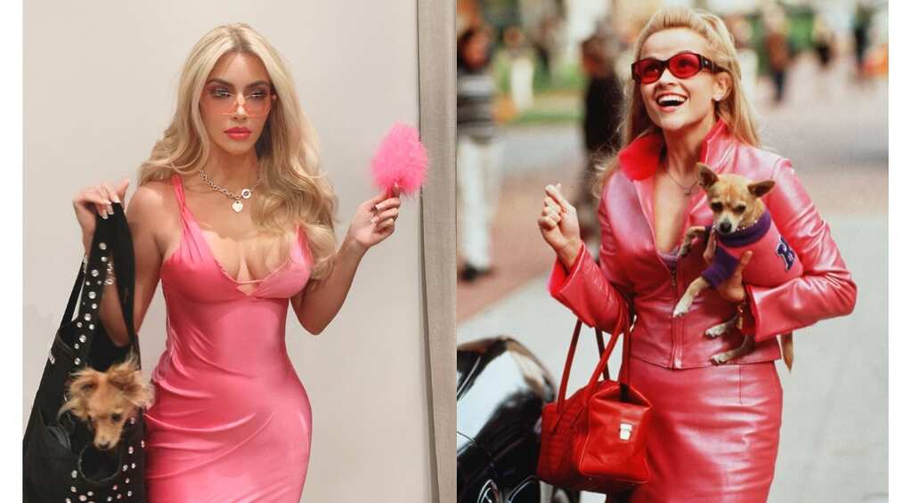 Kim Kardashian recreates Reese Witherspoon's look from 'Legally Blonde' for Halloween