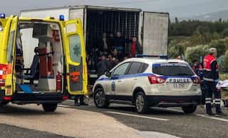 Greek police find 41 migrants in refrigerated truck; driver arrested