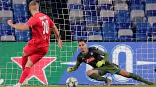 Champions League: Erratic Napoli held by Salzburg as Haaland strikes again