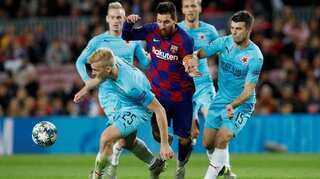 Champions League: Camp Nou turns on toothless Barca after draw with Slavia