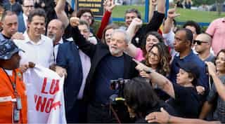Brazil's leftist icon Lula walks free from jail