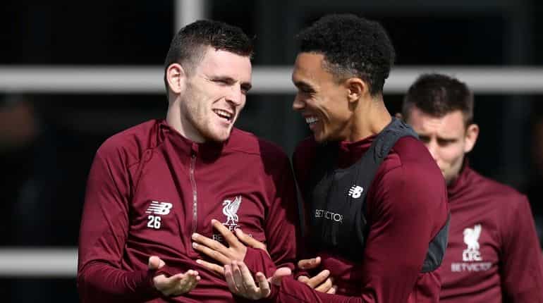 Football: High standards helping Liverpool's full backs fire, says Robertson Football: High standards helping Liverpool's full backs fire, says Robertson