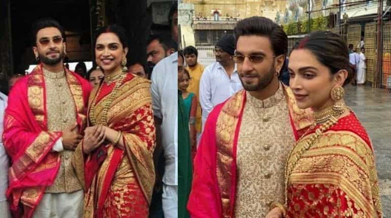 Deepika Padukone, Ranveer Singh kickstart anniversary celebrations with a visit to Tirupati temple Deepika Padukone, Ranveer Singh kickstart anniversary celebrations with a visit to Tirupati temple
