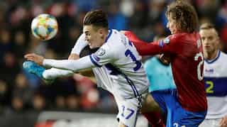 Football: Czechs clinch Euro 2020 spot with 2-1 win over Kosovo