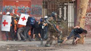 Police facing charges of violating childrens' rights during Chile protests