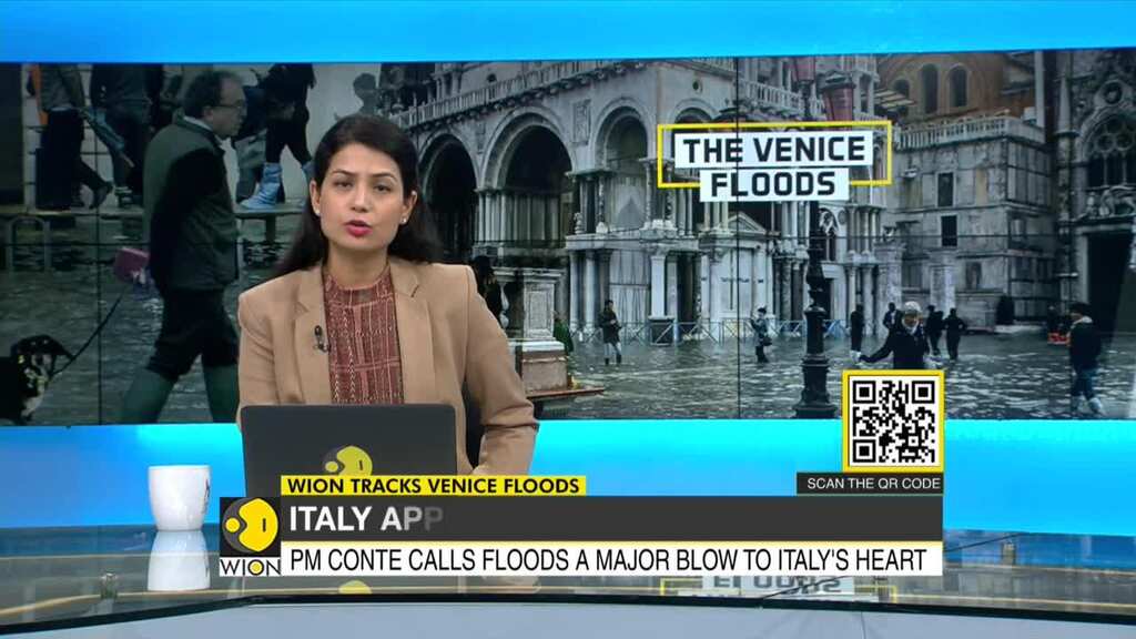 Venice hit by another high tide, Italy declares state of emergency in Venice against severe flood