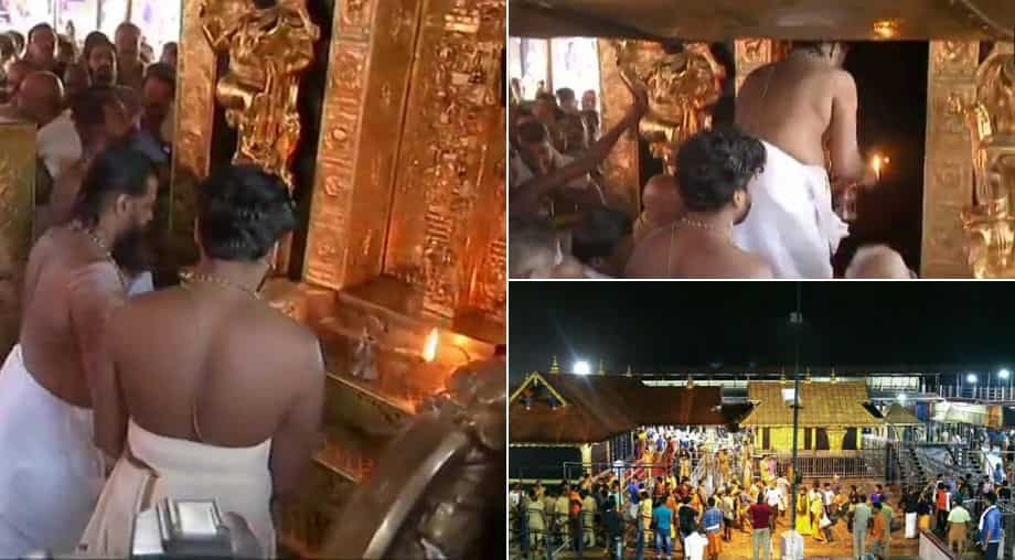Amid tight security arrangements, Sabarimala temple opens for prayer Amid tight security arrangements, Sabarimala temple opens for prayer