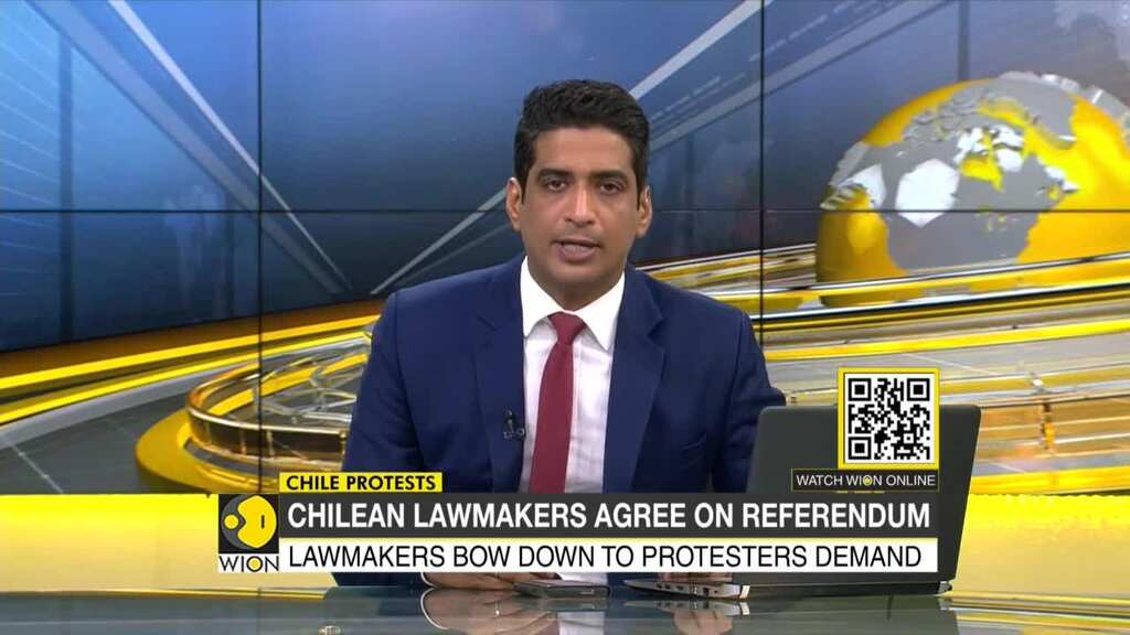 After several weeks of massive protest Chilean lawmakers agree on referendum