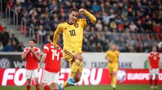 Hazard brothers shine as Belgium thrash Russia in Euro qualifiers