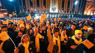 Defiant Georgia opposition stages fresh protest despite crackdown