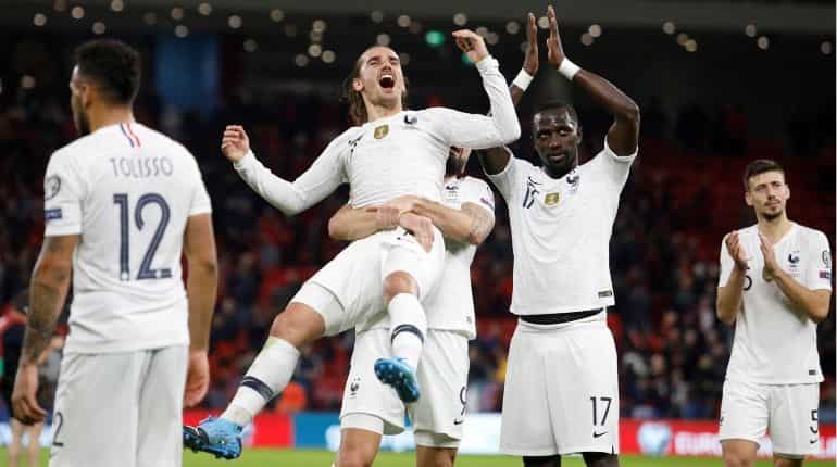 Euro 2020 qualifiers: France celebrate 2-0 win in Albania's new stadium