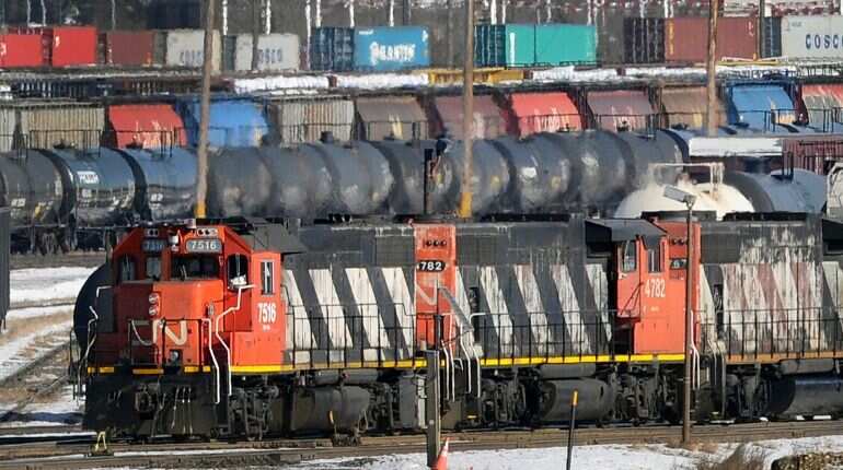 Thousands of Canadian National Railway workers go on strike