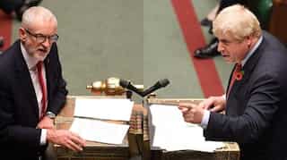 UK PM Boris Johnson, Labour leader face off in first election debate