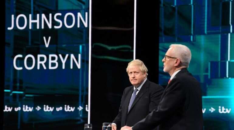 British PM Johnson and Labour leader Corbyn battle it out on first televised debate British PM Johnson and Labour leader Corbyn battle it out on first televised debate