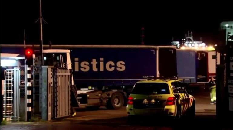 Migrants found alive in refrigerated lorry on Dutch-UK ferry