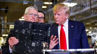 US President Donald Trump praises Apple chief Tim Cook for 'great job' in Austin after tirade against technology firms