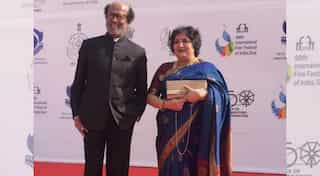 IFFI 2019: Rajinikanth poses with wife as he receives Icon of Golden Jubilee Award