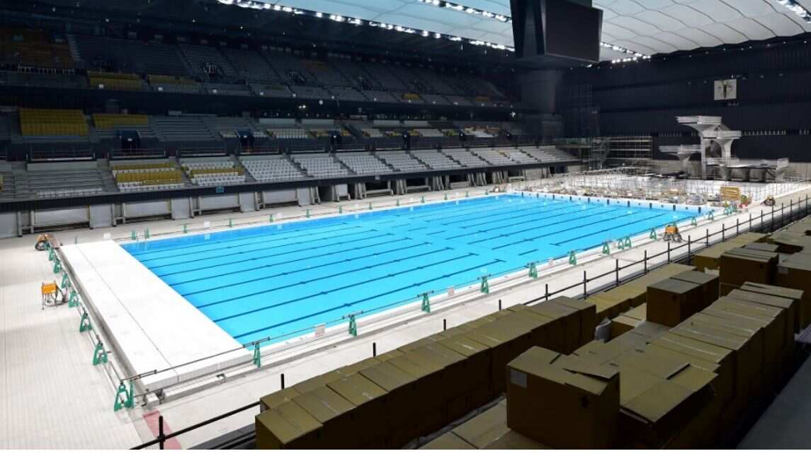 Aquatics Center built at a cost of $523 million