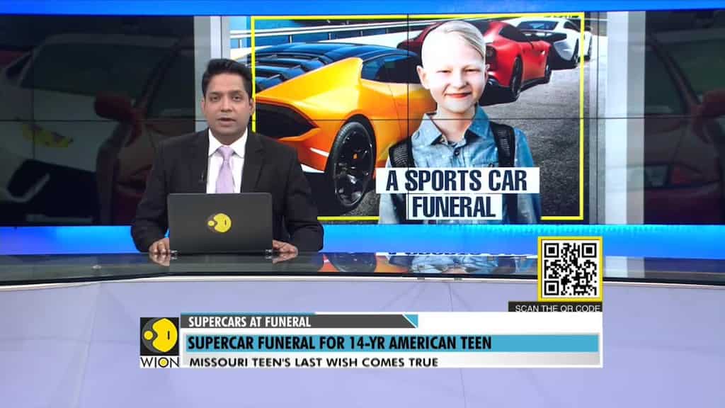 Supercar Funeral for 14 year American teen