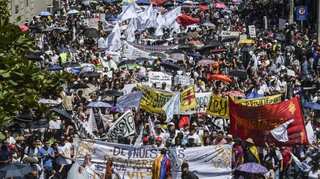 Thousands in Colombia protest against policies of President Ivan Duque