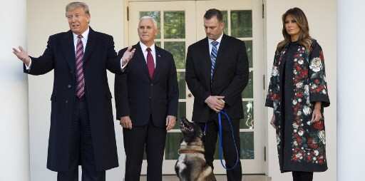 Trump honours 'hero dog' Conan involved in Baghdadi raid