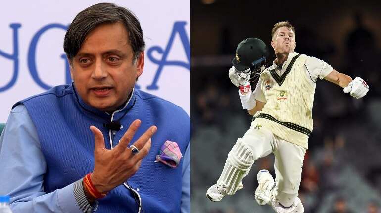 Shashi Tharoor slams Australia decision to declare innings as David Warner misses chance to break world record