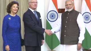 Swedish King Hubertus, Queen Silvia meet PM Modi at Hyderabad House