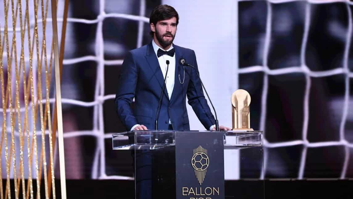 Liverpool's Allison awarded goalkeeper of the year