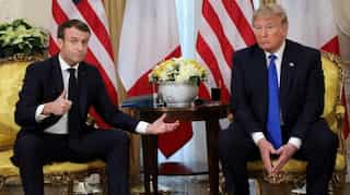 "One of the greatest non-answers": Donald Trump lauds Macron's political skills