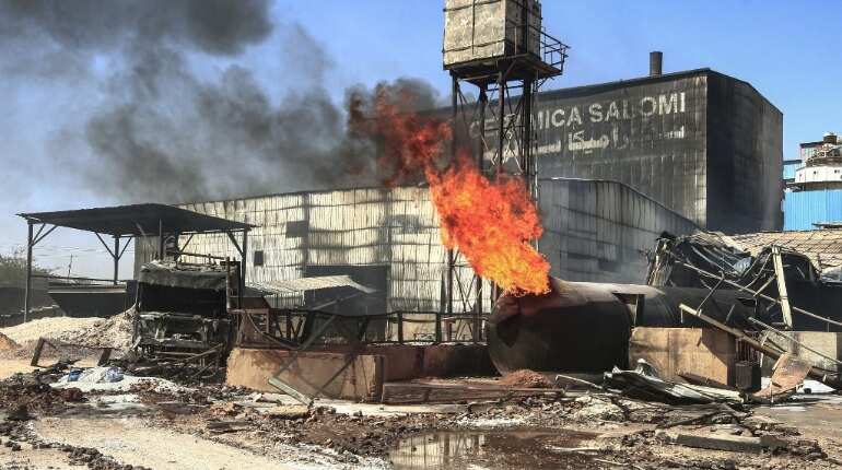 At least 23 killed, over 130 injured as massive fire engulfs factory in Sudan