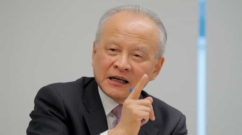 China's envoy to US warns of 'destructive forces' trying to undermine their relationship