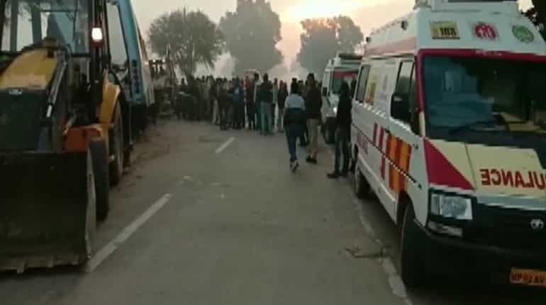 9 dead, 23 injured in bus-truck collision in MP's Rewa 9 dead, 23 injured in bus-truck collision in MP's Rewa