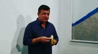 Artist eats 'banana artwork' that fetched $1,20,000