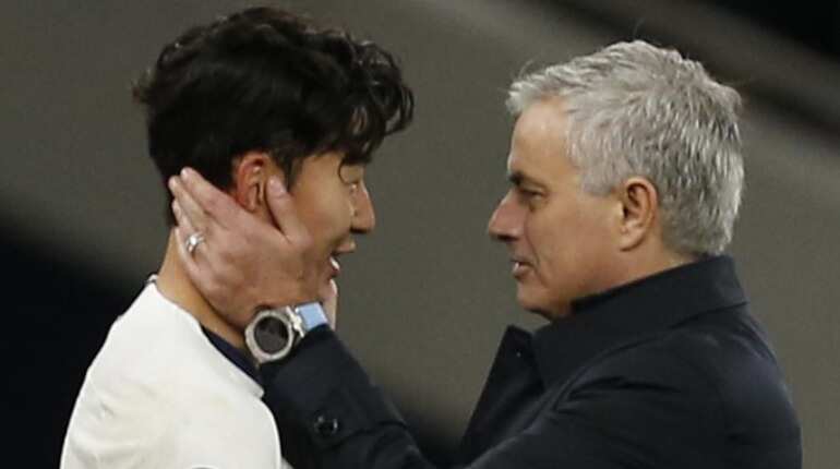 Food fight: Mourinho hits back at Solskjaer over Son criticism