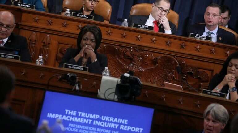 Trump impeachment row: Democrat says president violated oath, Republicans attack probe