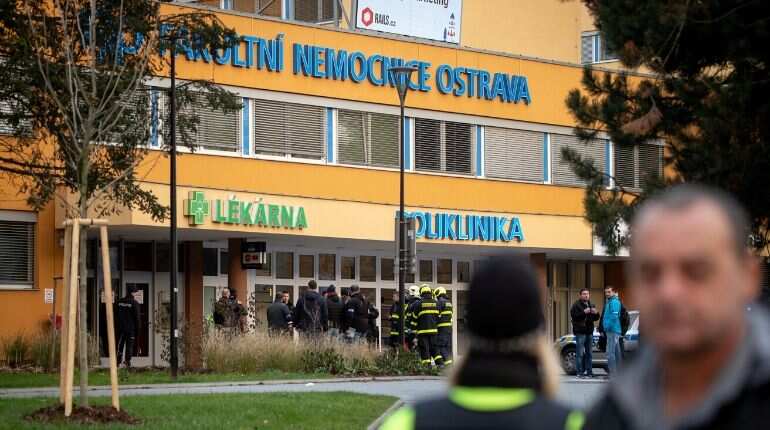 Czech hospital shooting: Six killed after gunman opens fire in Ostrova