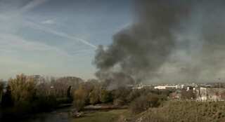 Spanish authorities evacuate area after chemical plant catches fire