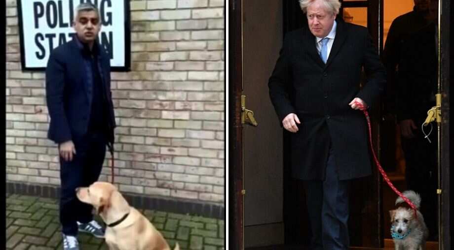 UK general election: Dogs steal the show as Johnson, London Mayor vote with their four-legged friend UK general election: Dogs steal the show as Johnson, London Mayor vote with their four-legged friend