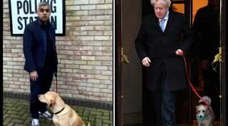 UK general election: Dogs steal the show as Johnson, London Mayor vote with their four-legged friend