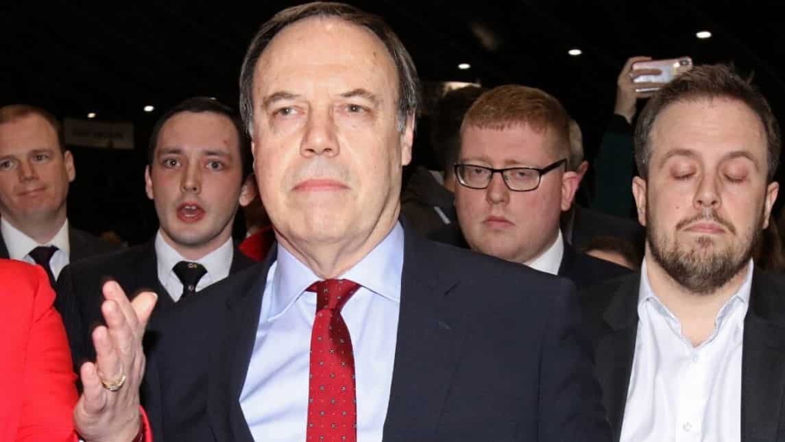 Nigel Dodds loses seat to Irish nationalists