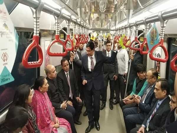 UP Governor takes ride in Lucknow Metro UP Governor takes ride in Lucknow Metro