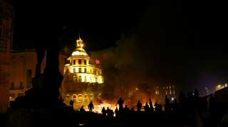 Clashes rock Beirut as security forces fire tear gas at protest