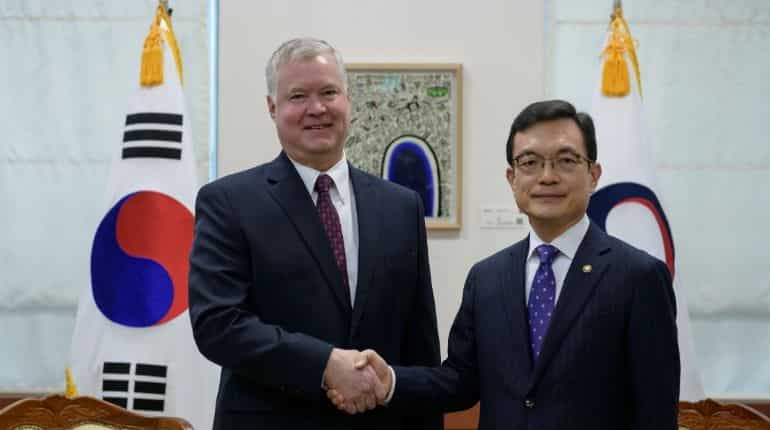 US envoy Biegun to North Korea: 'We're here, you know how to reach us' US envoy Biegun to North Korea: 'We're here, you know how to reach us'