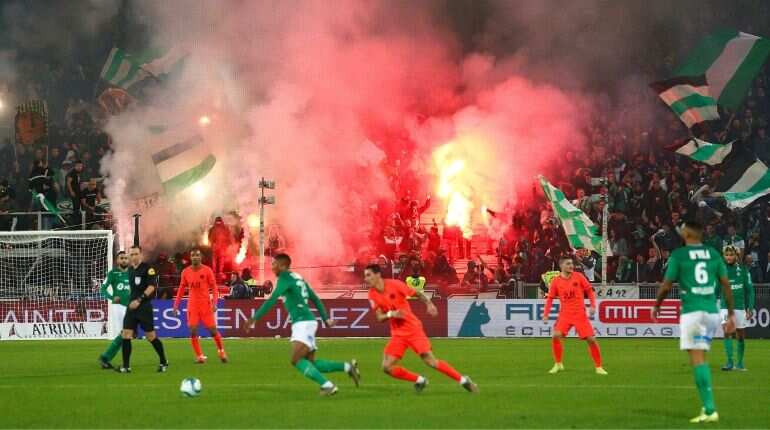 Football: St Etienne hit with stadium ban over fireworks during PSG match