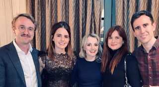 'Harry Potter' cast including Emma Watson, Tom Felton reunite for Christmas party