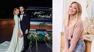 Hilary Duff's first wedding photo is here as she gets married to Matthew Koma in an intimate ceremony