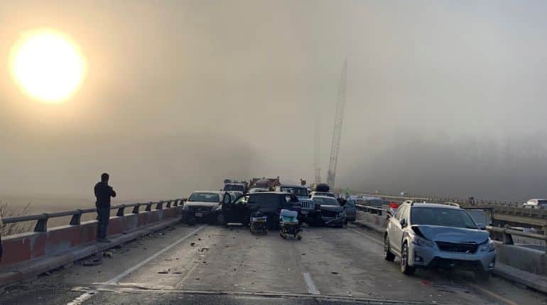 35 people injured in 63-vehicle pileup on Virginia highway