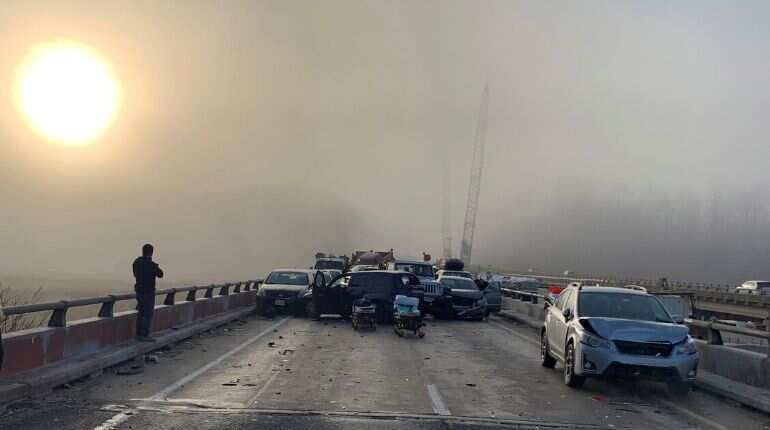 35 people injured in 63-vehicle pileup on Virginia highway