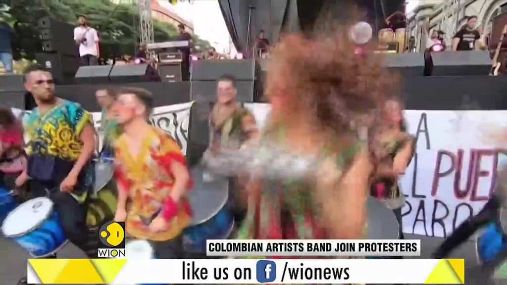 Colombian artists band with protesters in call for change