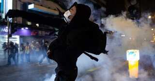 Protesters target malls during Christmas in Hong Kong